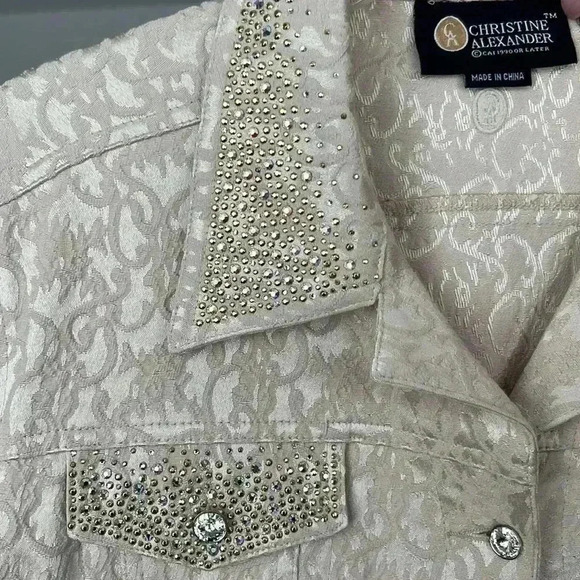 Christine Alexander Swarovski Crystal jacket - Picture 3 of 8